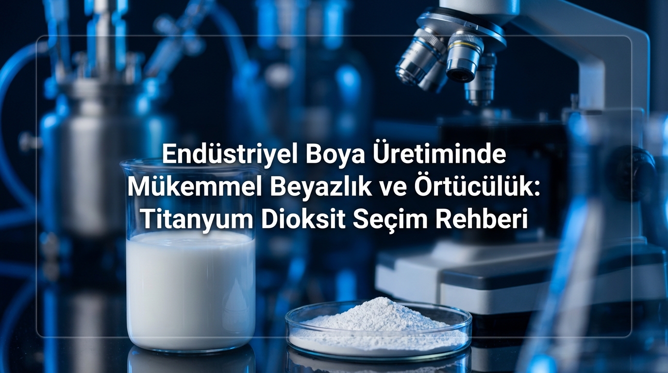 Endüstriyel Boya Üretiminde Mükemmel Beyazlık ve Örtücülük: Titanyum Dioksit Seçim Rehberi