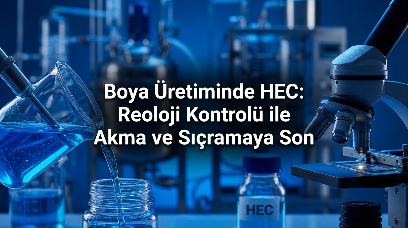 Boya Üretiminde HEC: Reoloji Kontrolü ile Akma ve Sıçramaya Son