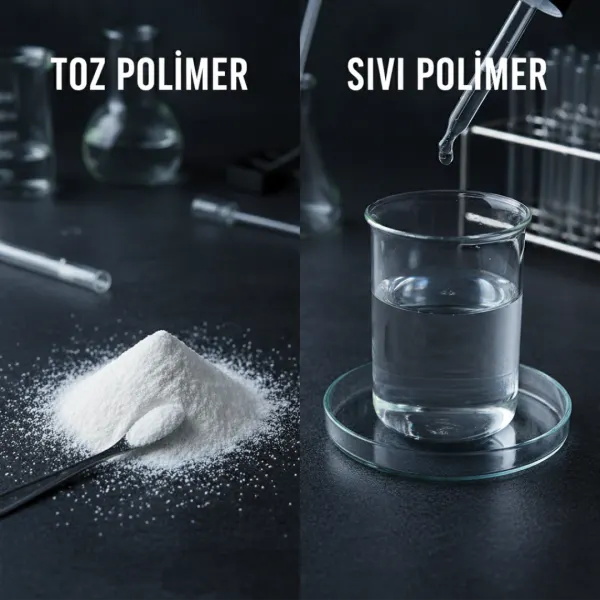Toz Polimer ve Sıvı Polimer Arasındaki Farklar