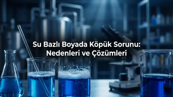 Su Bazlı Boyada Köpük Sorunu: Nedenleri, Etkileri ve Etkin Çözüm Yöntemleri