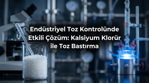 Endüstriyel Toz Kontrolünde Etkili Çözüm: Kalsiyum Klorür ile Toz Bastırma