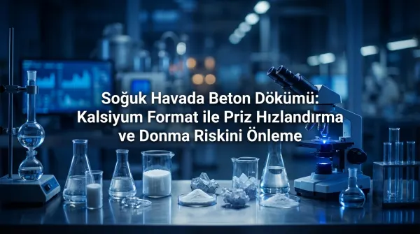 Soğuk Havada Beton Dökümü: Kalsiyum Format ile Priz Hızlandırma ve Donma Riskini Önleme
