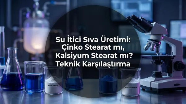 Su İtici Sıva Üretimi: Çinko Stearat mı, Kalsiyum Stearat mı? Teknik Karşılaştırma