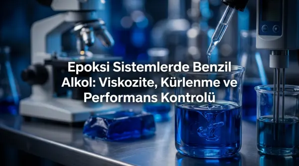 Epoksi Sistemlerde Benzil Alkol: Viskozite, Kürlenme ve Performans Kontrolü