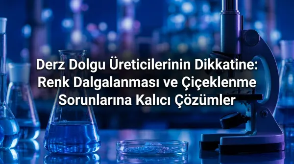 Derz Dolgu Üreticilerinin Dikkatine: Renk Dalgalanması ve Çiçeklenme Sorunlarına Kalıcı Çözümler