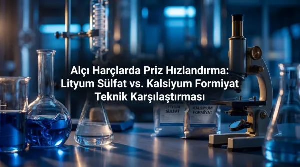 Alçı Harçlarda Priz Hızlandırma: Lityum Sülfat vs. Kalsiyum Formiyat Teknik Karşılaştırması