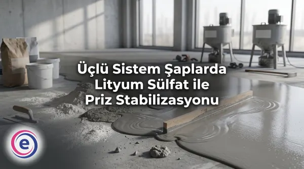 Üçlü Sistem Şaplarda Lityum Sülfat ile Priz Stabilizasyonu